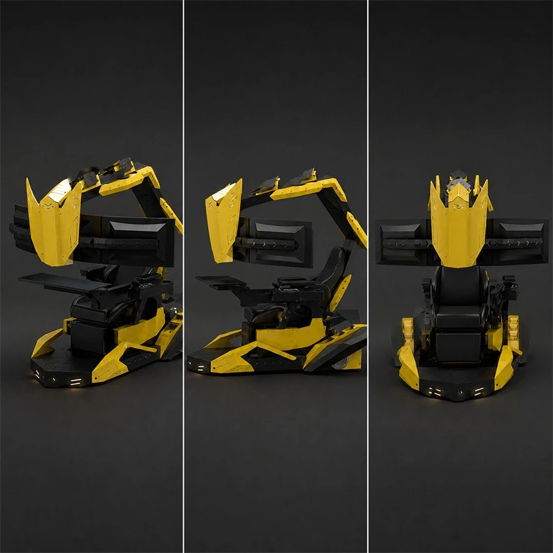 Triple Monitor Zero-Gravity Gaming Cabin suppliers